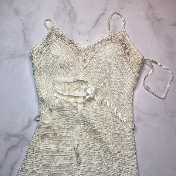 Sue Wong Vintage Crochet Y2K Dress - Picture 8 of 9